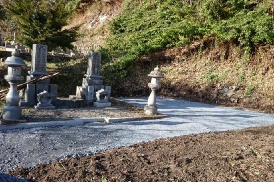 墓地造成工事②の画像